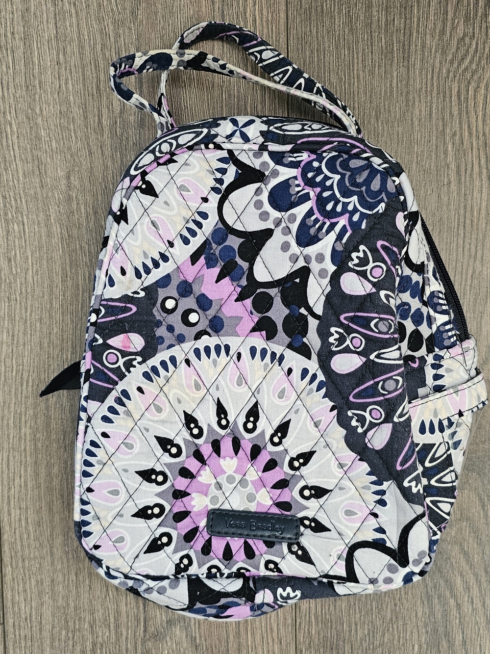 Vera Bradley Purple Mimosa Medallion Quilted Lunch Bag OR Bottle BAH